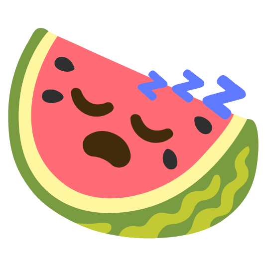 watermelon sleeping