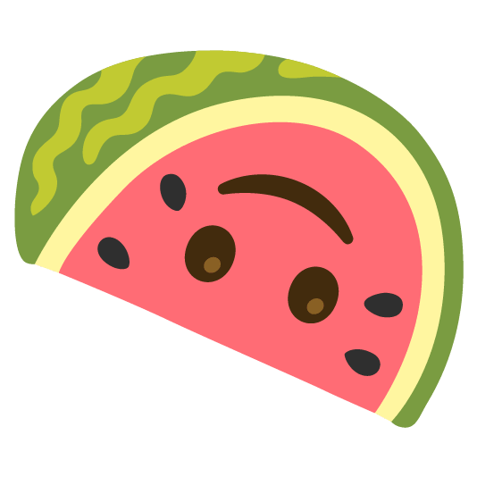 watermelon upside down face