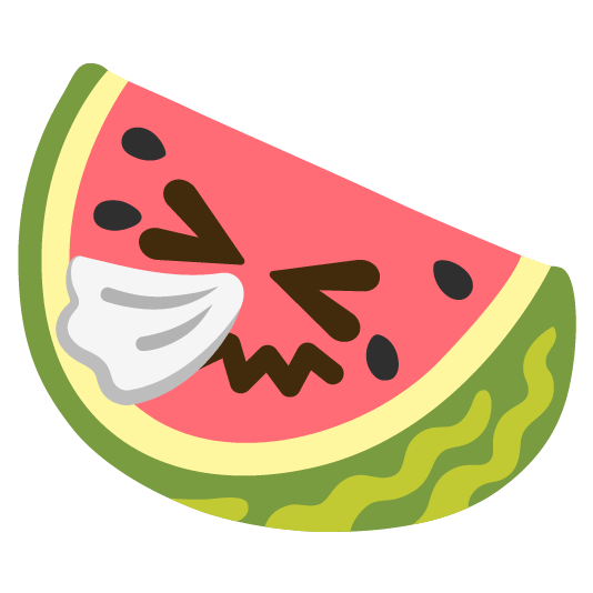 watermelon sneezing face