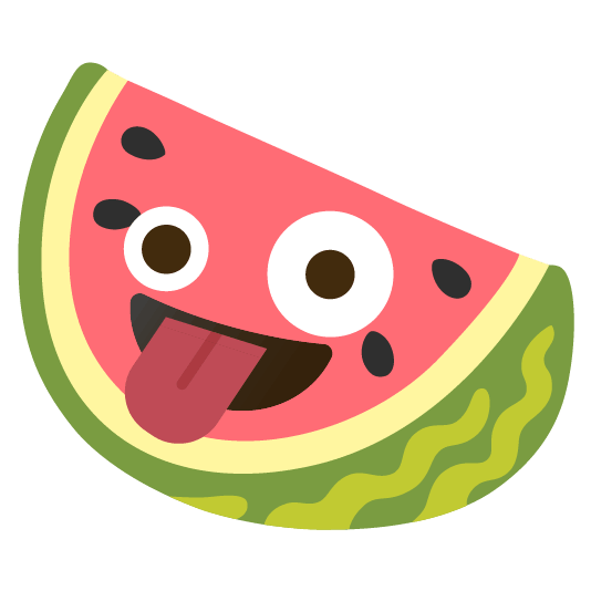 watermelon zany face