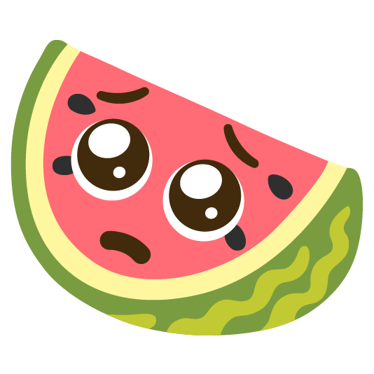 watermelon pleading face