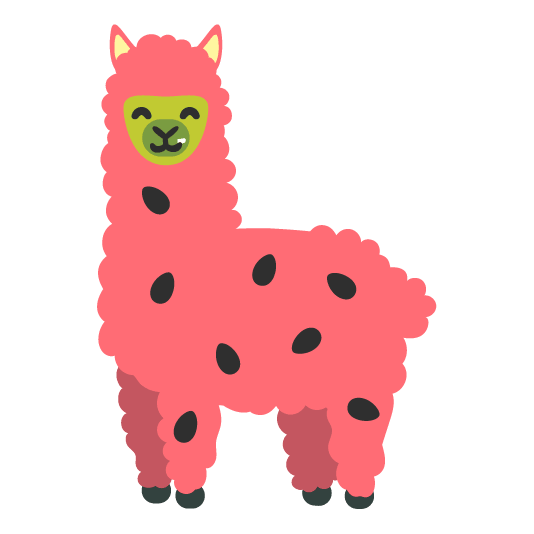 watermelon llama