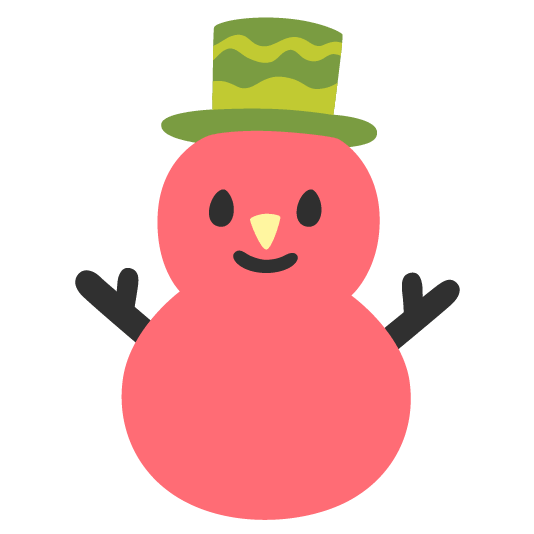 watermelon snowman without snow