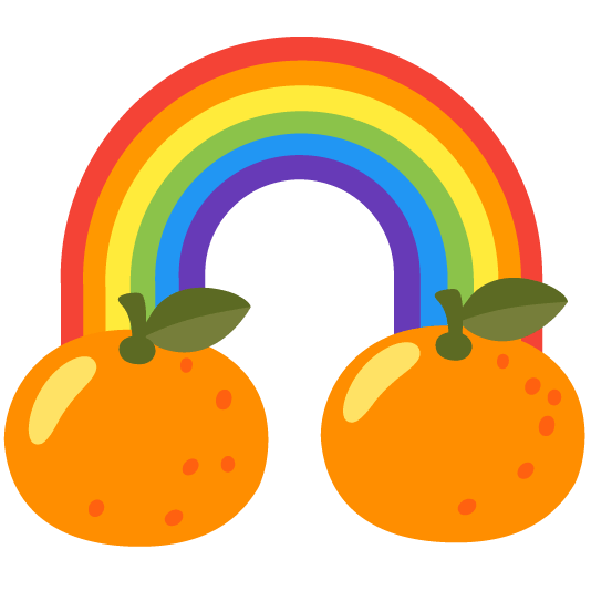 tangerine rainbow