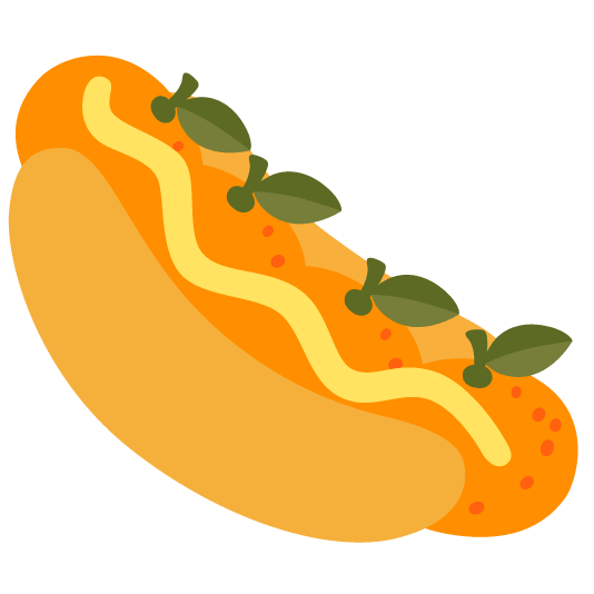 tangerine hotdog