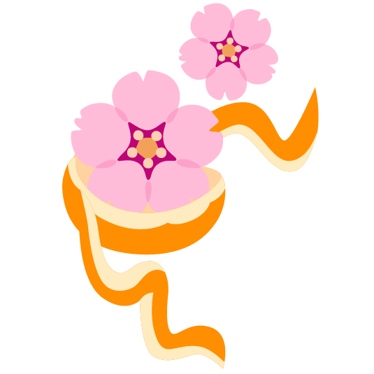 tangerine cherry blossom