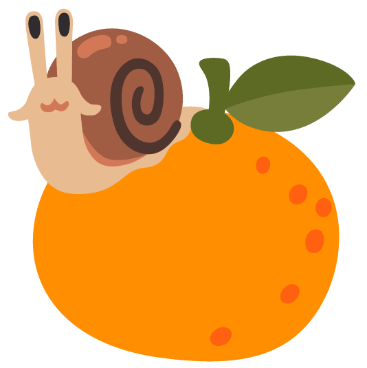 tangerine snail