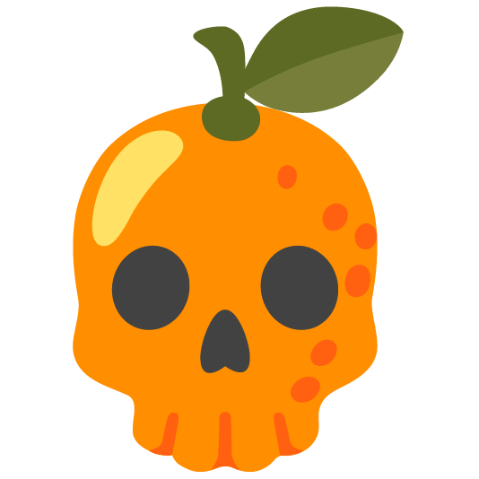 tangerine skull