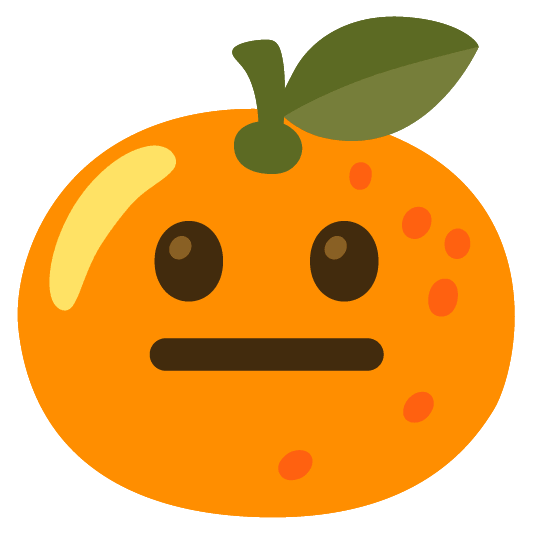 tangerine neutral face