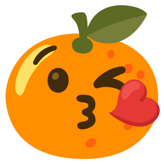 tangerine kissing heart