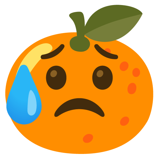 tangerine disappointed relieved