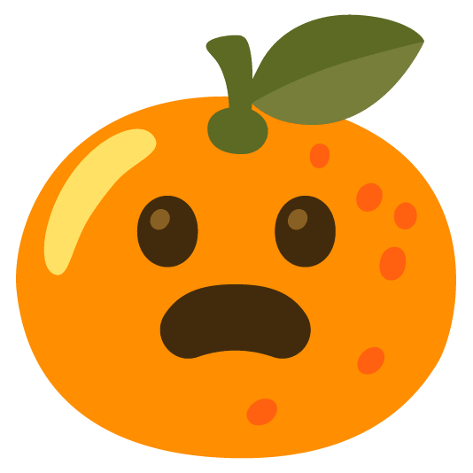 tangerine frowning