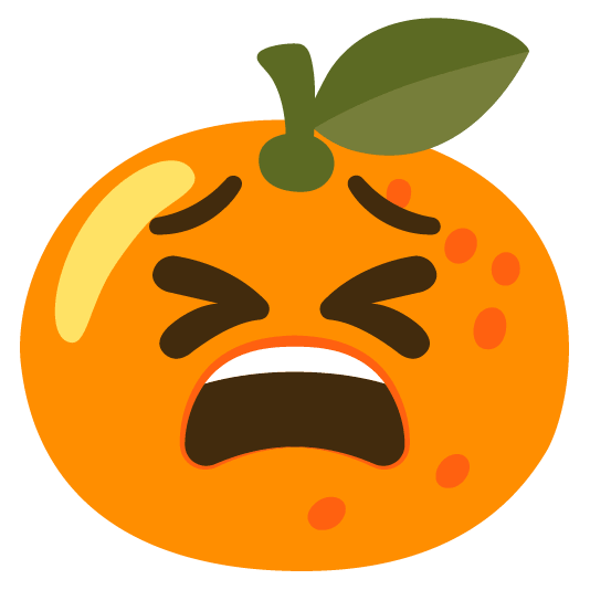 tangerine tired face
