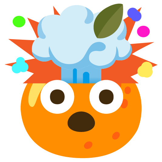 tangerine exploding head