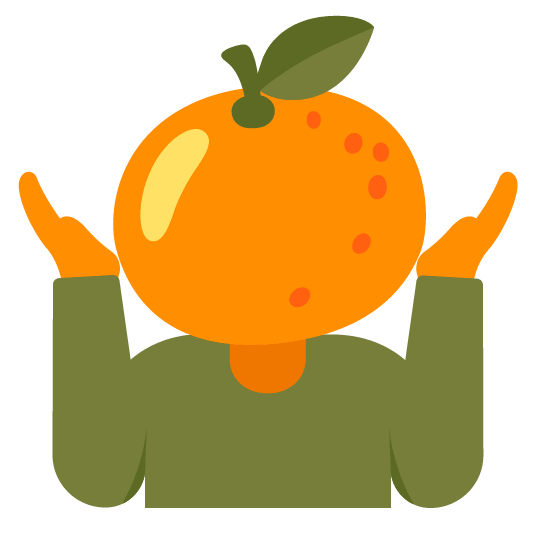tangerine shrug
