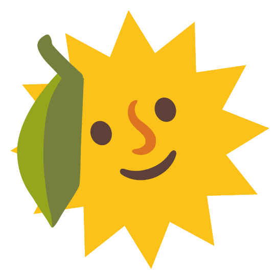lemon sun with face