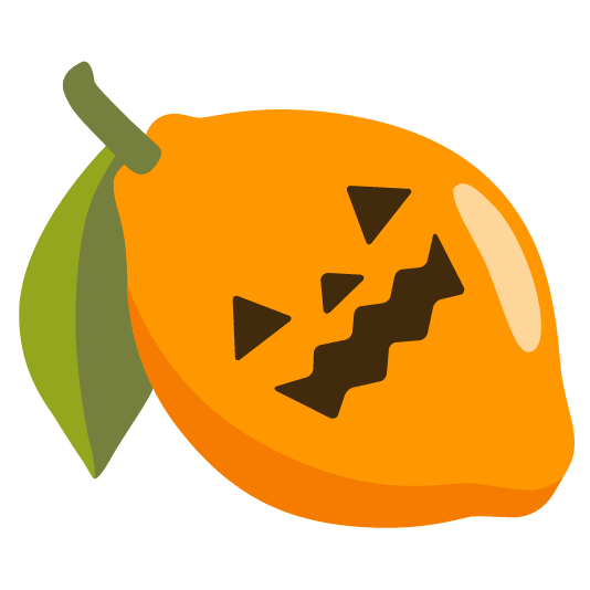 lemon jack o lantern