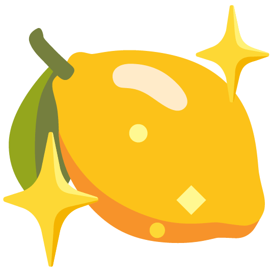 lemon sparkling heart