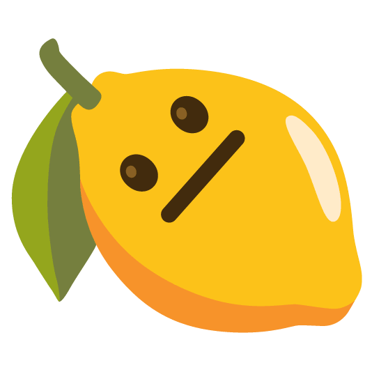 lemon neutral face