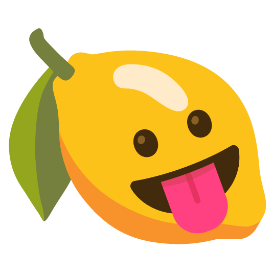 lemon stuck out tongue