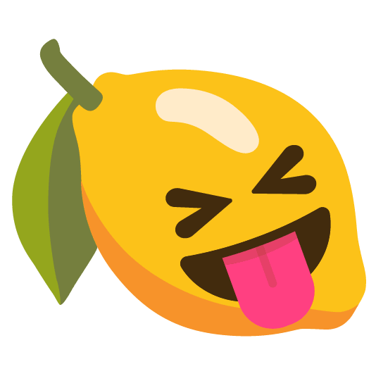 lemon stuck out tongue closed eyes