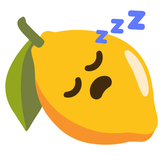 lemon sleeping