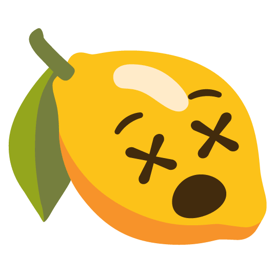 lemon dizzy face