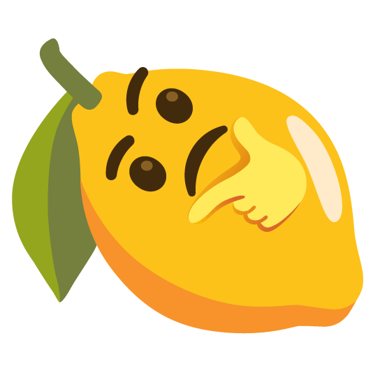 lemon thinking face