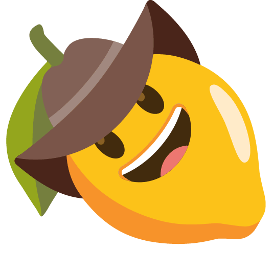 lemon face with cowboy hat