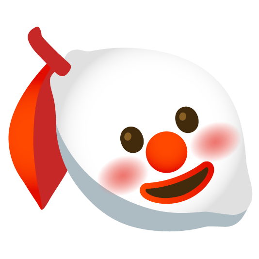 lemon clown face