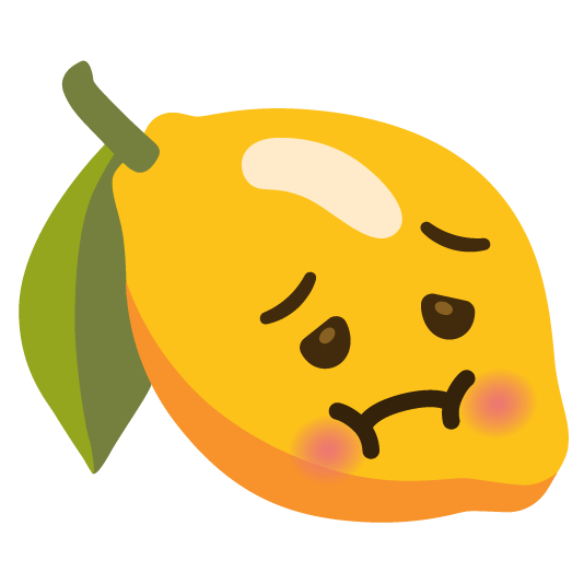 lemon nauseated face