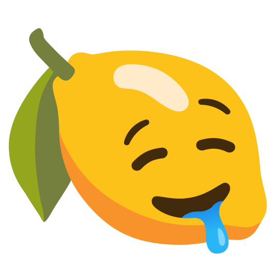 lemon drooling face