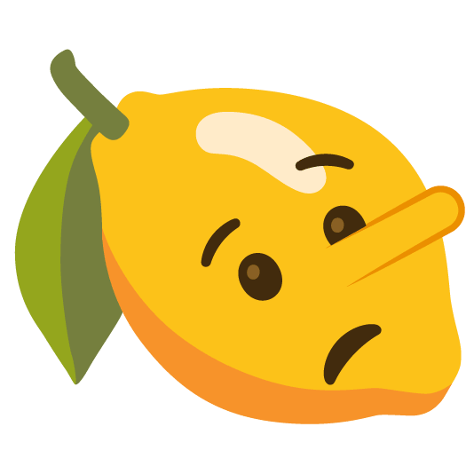 lemon lying face