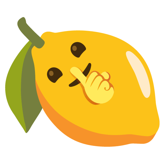 lemon shushing face