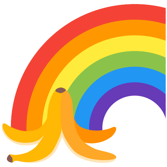banana rainbow