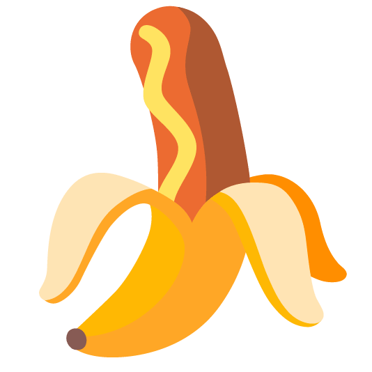 banana hotdog