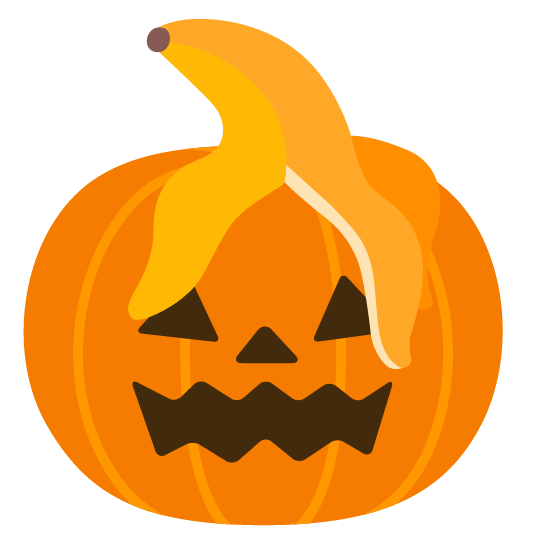 banana jack o lantern