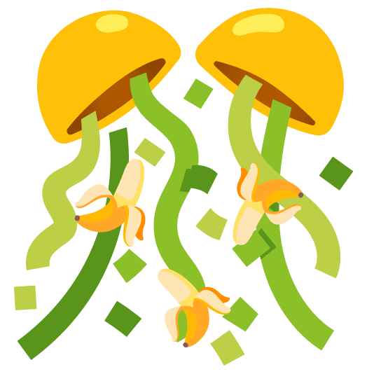 banana confetti ball