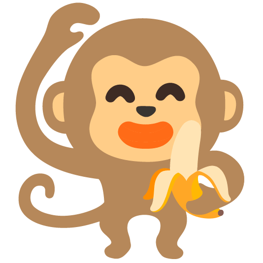 banana monkey face
