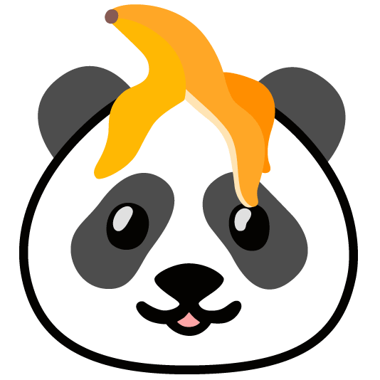 banana panda face