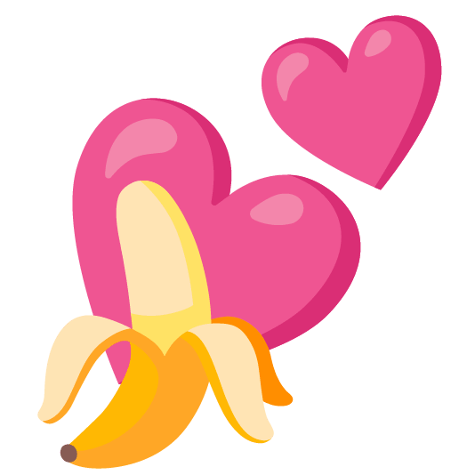 banana two hearts