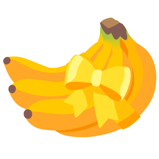 banana gift heart