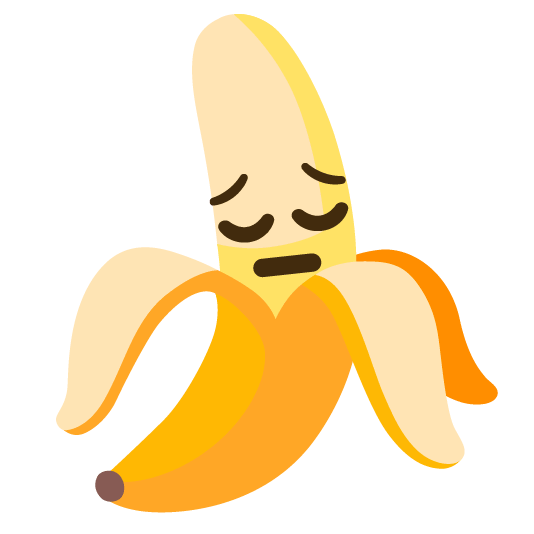 banana pensive
