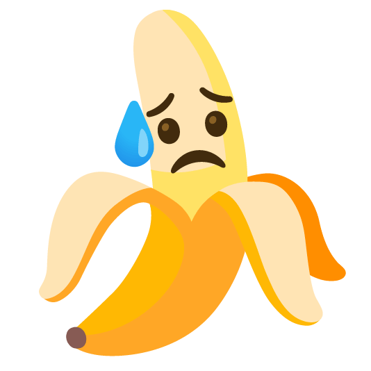 banana disappointed relieved