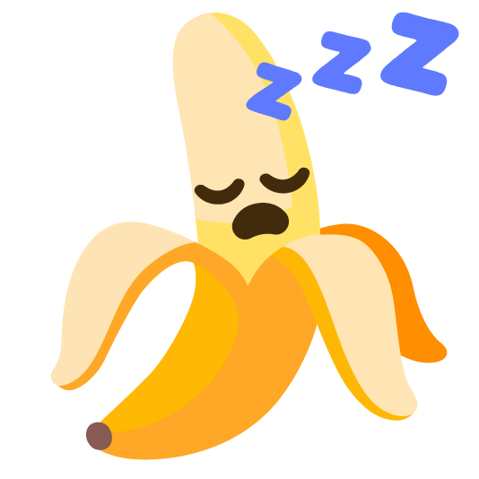 banana sleeping