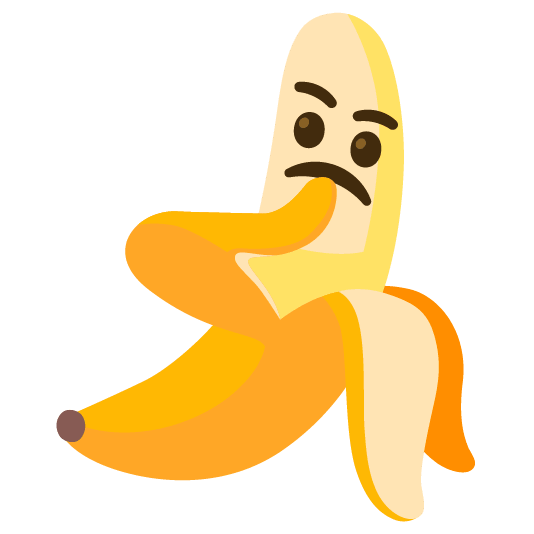 banana thinking face