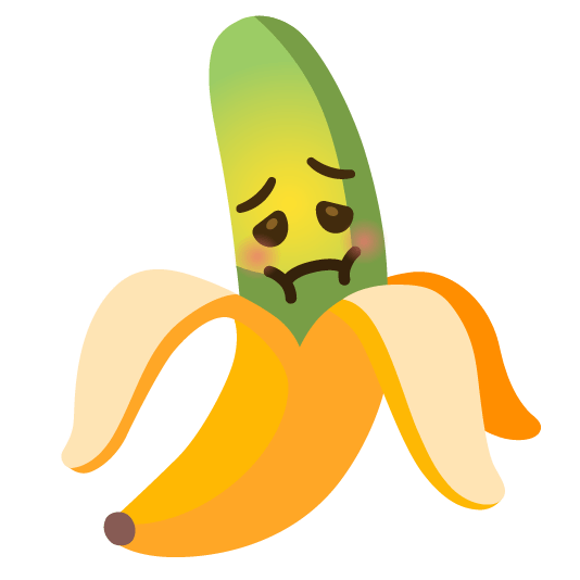 banana nauseated face