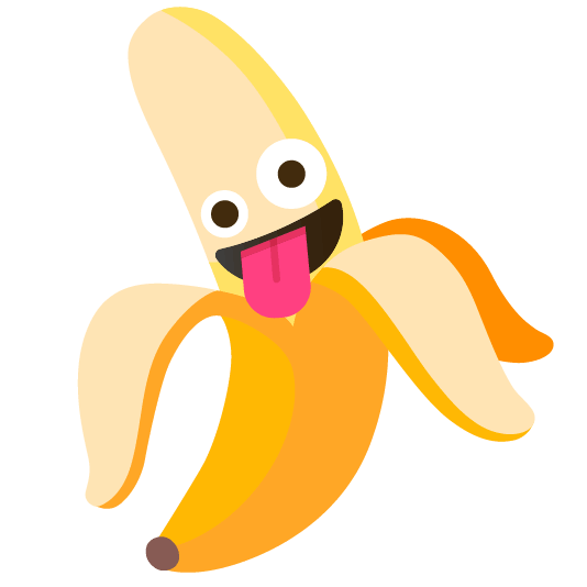 banana zany face