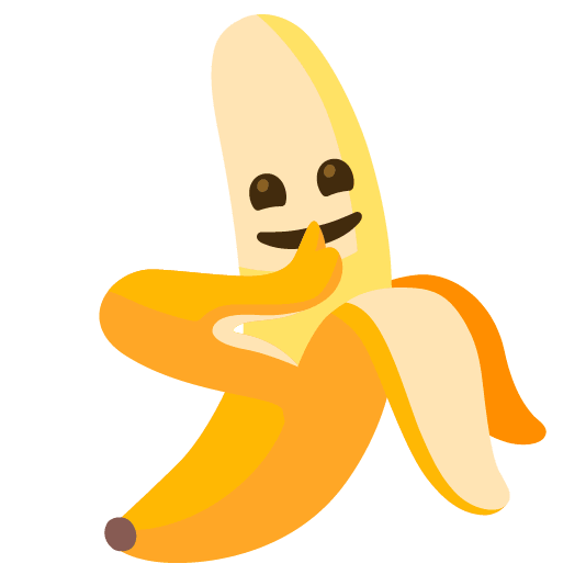 banana shushing face