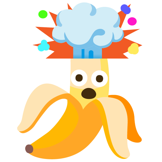 banana exploding head